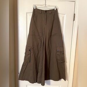 Current Mood Punk Rock ExtraWide Leg Cargo Pants  Women’s Size XXS Grunge Skater